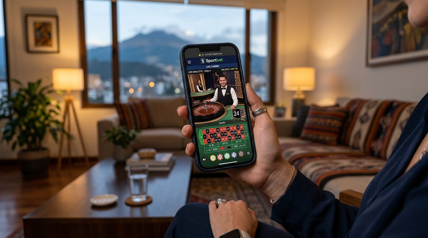 Sportbet abierto desde un teléfono móvil