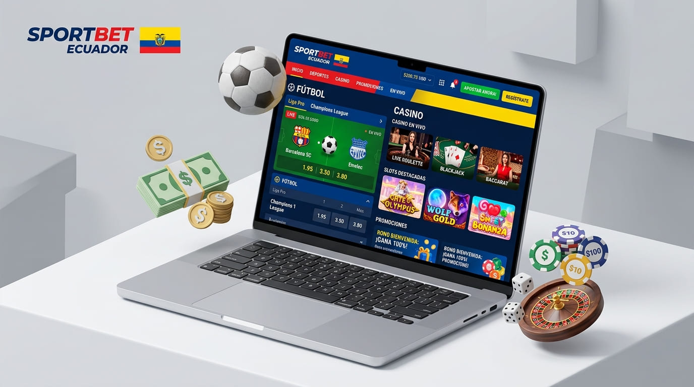 Interfaz principal de Sportbet para usuarios ecuatorianos
